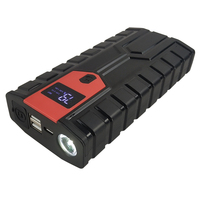 Démarreur de voiture portable 12V avec compresseur d'air, lumière LED, batterie externe numérique 6400mAh, multifonctions, pack de batterie de voiture