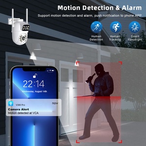 Cámara de Vigilancia de Alta Calidad con Almacenamiento en la Nube, 1080p <span class=keywords><strong>Full</strong></span> <span class=keywords><strong>HD</strong></span>, Cámara IP V380 Pro PTZ, Doble Lente, Icsee, Wifi - Product Image 5