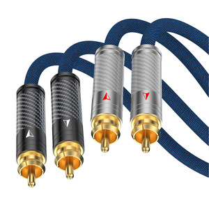Connecteur mâle RCA en Fiber de carbone noir <span class=keywords><strong>adaptateur</strong></span> de câble <span class=keywords><strong>Jack</strong></span> plaqué or/rhodium Type à trois cercles Audio vidéo auxiliaire XLR - Product Image 1