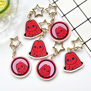Wholesale Custom (G)I-DLE Yuqi <b>Anime</b> Album Flash Peripheral Cartoon UV Printed Fashion Trend Acrylic Key Chain Pendant - Product Image 1