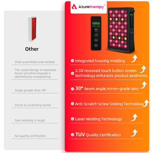 Dispositivo <span class=keywords><strong>de</strong></span> Belleza Facial <span class=keywords><strong>y</strong></span> <span class=keywords><strong>Corporal</strong></span> <span class=keywords><strong>de</strong></span> Uso Doméstico con Estética Minimalista AZURE, Panel <span class=keywords><strong>de</strong></span> Terapia <span class=keywords><strong>de</strong></span> Luz Roja LED <span class=keywords><strong>de</strong></span> Tipo Vertical OEM/ODM AL300 122914 - Product Image 2