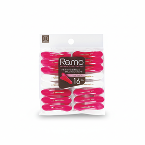 RAMO 16 pezzi Pink/bianco per biancheria spille da bucato Premium per una comoda organizzazione - Product Image 1