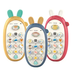 Habilidad motora fina para bebés, teléfono móvil educativo sensorial para bebés con música y sonido para bebés y juguetes pequeños