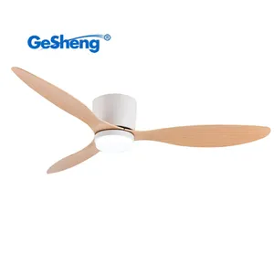 Hiện đại đơn giản ventilador de teto 3 ABS Blades DC BLDC điều khiển từ xa cấu hình thấp Trọng lượng nhẹ Trần cieling fan với LED ánh sáng