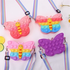 Summer 2025 Kids Silicone Coin Bags And <b>Purses</b> <b>Cute</b> Cartoon Shoulder Bag For Girls Stylish - Product Image 2