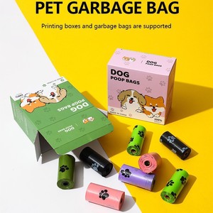 Bolsas para excrementos de gatos y perros, gruesas, biodegradables, para desechos de mascotas, material HDPE, estilo footprint - Product Image 3