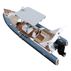 Haohai Cabine Cruiser Rigide Passager Utilisé nouveau Aéroglisseur Canoë Barche Rigide Gonflable Ponton Pédale <span class=keywords><strong>Bateau</strong></span> De <span class=keywords><strong>Patrouille</strong></span> À Vendre - Product Image 4