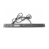 Unité de distribution d'alimentation (PDU) 19 pouces à montage en rack, ATS STS, communication SNMP/RS485, transfert de puissance double 16A à milliseconde