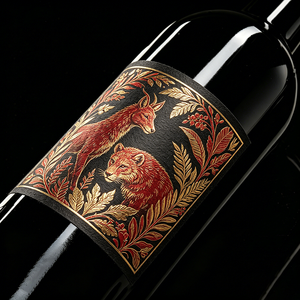Etiquetas Personalizadas para Botellas de Vino Tinto, Whisky y Vodka, Adhesivos Delanteros y Traseros con Logotipo, Arte en Papel Texturizado, Papel de Algodón con Lámina Dorada, Impresión UV - Product Image 5