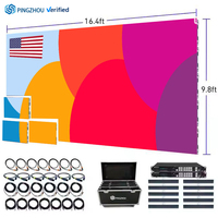 Écran LED d'intérieur modulaire 16 bits en niveaux de gris P3.91 P2.97 pour mur vidéo de scène et location en centre commercial