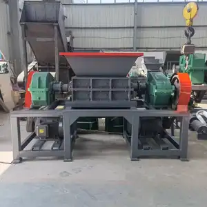 Professional Wood Plastic Tire Industrial Recycling Shredding Double Shaft Shredder Machine Manufacturers