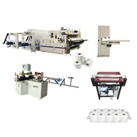 Papel higiênico de tamanho padrão semi automático, rolo de toalha de cozinha/jrt embalagem máquina de produção