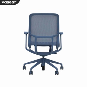 Silla de oficina de malla azul Premium, cómoda silla ejecutiva giratoria para visitantes, modelos de diseño moderno, muebles de oficina pequeños al por mayor - Product Image 5