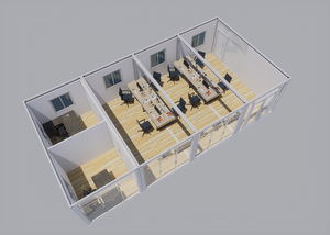 Casas contenedor prefabricadas de 20 pies de Venta caliente Gatos con baños Apartamentos - Product Image 4