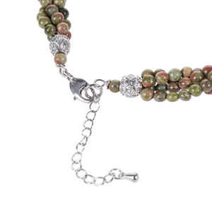 Collar de Piedras Preciosas Naturales WENCHI con Cadena Trenzada, Modelo TWN910 - Product Image 3