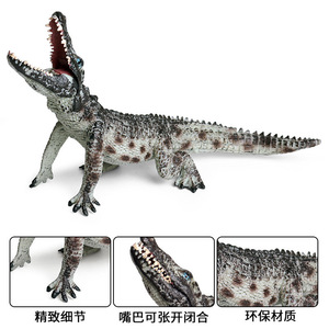 Yxs đồ chơi trẻ em <span class=keywords><strong>Nile</strong></span> Alligator Alligator Alligator Lưỡng Cư búp bê rắn mô phỏng động vật hoang dã mô hình cá sấu - Product Image 2