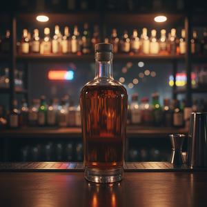 ขวดแก้วใสฝ้าแบบมาตรฐานขนาด 750 มล. พร้อมจุกไม้ก๊อก สำหรับบรรจุวิสกี้ วอดก้า เตกีลา เหล้า น้ำ และเครื่องดื่มแอลกอฮอล์ - Product Image 1