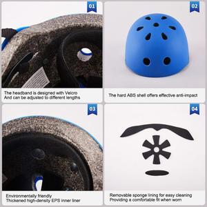 หมวกกันน็อคโรลเลอร์สเกตแบบฮิปฮอปหมวกนิรภัยสำหรับเล่นสเก็ตกีฬาขี่จักรยานและเล่นสเก็ต - Product Image 4