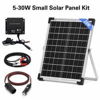 Panneau solaire personnalisé 10W 20W 30W 12V 24V en verre, module solaire sur mesure avec trous de fixation pour système de surveillance du flux de circulation