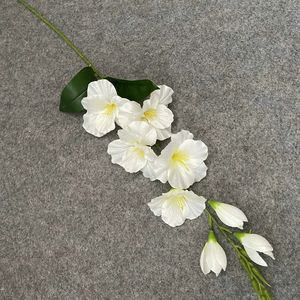 <span class=keywords><strong>LO</strong></span>-70 Gladiolo Artificial al por Mayor de 78 cm, Lirio Espada con 5 Flores, Tallo Único, Flor Artificial Realista para Decoración de Bodas - Product Image 2