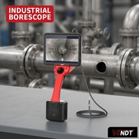 Caméra endoscopique HD 3,9 mm, câble de 2 m, écran HD 8 pouces, 360° °   Éclairage LED étanche IP67 pour l'inspection des petits canaux de pipeline