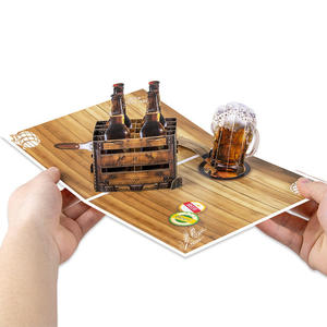 Tarjeta <span class=keywords><strong>de</strong></span> Felicitación 3D Ecológica Hecha a Mano con Diseño <span class=keywords><strong>de</strong></span> Cerveza <span class=keywords><strong>para</strong></span> el Día del Padre, San Valentín, <span class=keywords><strong>Cumpleaños</strong></span>, <span class=keywords><strong>para</strong></span> Celebrar a Papá, Esposo, Abuelo, <span class=keywords><strong>Hermano</strong></span> - Product Image 2