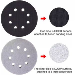Local Stock in US 5 Inch <b>Foam</b> Cushion Interface Buffer <b>Pad</b> Orbal Sander Hook Loop Sanding Discs - Product Image 3