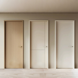 Épais robuste moderne <span class=keywords><strong>intérieur</strong></span> résistant à la vermine étanche Site accroché en bois Lumberyard Mansions Service porte de salle utilitaire - Product Image 6