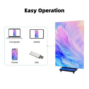 Pantalla LED Plegable de Tres Paneles, Portátil, para Publicidad Digital en Tiendas, Centros Comerciales, Aeropuertos, Vestíbulos de Hoteles - Product Image 5