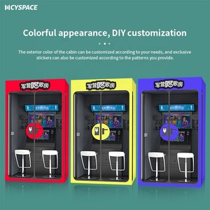 Kiosques de karaoké de studio professionnel Distributeurs automatiques intelligents Mini écran tactile Télécharger <span class=keywords><strong>MUSIQUE</strong></span> Vidéo Songs Booth pour immeuble de bureaux - Product Image 3