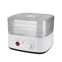 Hete Aanbieding Elektrische Mechanische 5-Tray Huishoudelijke Fruit- & Groente Droger met 250W Mini Voedseldroger