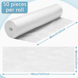 Einweg-Massagetischauflagen aus Vliesstoff, wasserdicht, 80 x 180 cm, auf Rolle - Product Image 2