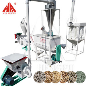 1-2 t/h Máquina de fabricación de piensos para aves de corral Línea completa de producción de pellets de piensos para pollos o 100000 1000 granjas de ganado - Product Image 4