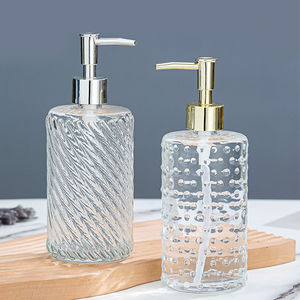 Dispensador de Jabón de Espuma de Vidrio Transparente de Gran Capacidad de 420 ml con Botella Recargable para Lavado de Manos, Champú, Gel de Ducha y Otros Líquidos - Product Image 3