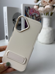Funda de teléfono elegante con soporte esmerilado simple <span class=keywords><strong>para</strong></span> <span class=keywords><strong>iPhone</strong></span> 16 promax 15 <span class=keywords><strong>pro</strong></span> funda de protección contra caídas 14 13 hombres y mujeres <span class=keywords><strong>12</strong></span> funda de teléfono celular - Product Image 4