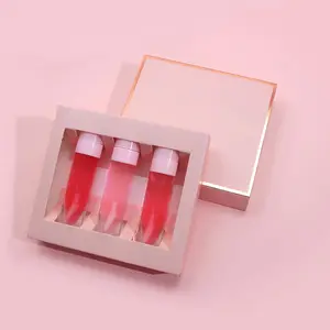 Bán Buôn Nhãn Hiệu Riêng Vitamin E Hương Trái Cây Giữ Ẩm Plumping PH Màu Sắc Thay Đổi Lip Glow Oil Gloss Set