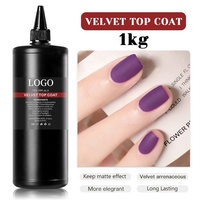 KUDAN 1000ml Gel à ongles fonctionnel Soak-off Base et Top Coat Mat Cristal Sans Résidu Vernis Gel UV OEM ODM Vente en Gros ISO22716 CPNP