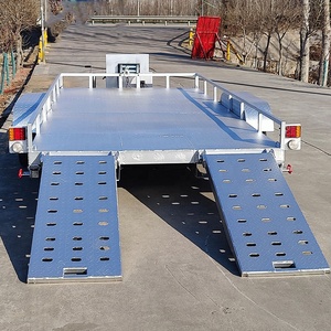 <span class=keywords><strong>Remorque</strong></span> à plateau en acier de 2000 kg <span class=keywords><strong>pour</strong></span> le transport de mini-excavatrices, avec rampes, modèle Three Horses, vente chaude, directement de l'usine - Product Image 1