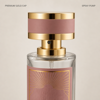 Flacon de parfum vide en gros 250 ml cylindrique avec bouchon doré, décor filigrané style arabe, flacon pulvérisateur rechargeable avec logo personnalisé