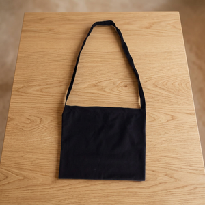 Sac messager en toile 100% naturelle, sac à bandoulière en toile avec impression de votre logo personnalisé, sac pour les courses quotidiennes - Product Image 2