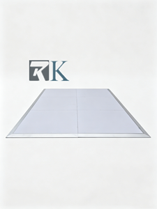 Pista de Baile Antideslizante de Color Blanco con Plataforma y Bordes de Aluminio - Product Image 2