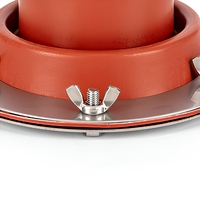 Kit de fixation de poêle en silicone résistant à la chaleur pour cheminée de tente, ouverture de cheminée pour poêle à bois, idéal pour le camping, les yourtes et les tentes cloche
