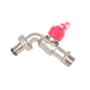 Robinet Bibcock en <span class=keywords><strong>zinc</strong></span> moderne de 1/2 à 1 pouce Robinet d'eau de <span class=keywords><strong>jardin</strong></span> mural pour lavabo et machine à laver Poignée en fer - Product Image 1