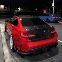Para BMW Serie 3 M3 G80 2020-2026, Tapa de Maletero de Fibra de Carbono Estilo CSL, Reemplazo de la Tapa Trasera del Maletero, Kit de Fibra de Carbono