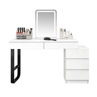 Petit bureau de maquillage de luxe pour appartement, coiffeuse, table de maquillage pour chambre à coucher