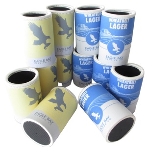 RYO Promotional 12oz Waterproof Insulated Neoprene Cooler Bag Sublimation Beer <b>Bottle</b> Holder with Top Binding for Stubby Cans - Product Image 2