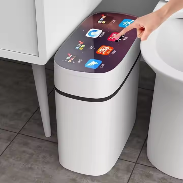 16L Plastic Trash Can New Electric Intelligent Automatic Sensor Touchless Smart Trash Bin Factory Wholesale Standing