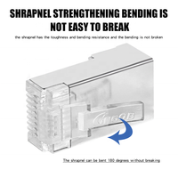 KABEL JARINGAN LAN ETHERNET COBTEL 1.1MM CAT6 FTP 8P8C KONEKTOR RJ45 DUA BAGIAN TERPERLINDUNGAN