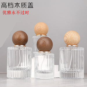 ขวดแก้วใส่น้ำหอม 30 มล. 50 มล. พร้อมฝาไม้ รูปทรงสี่เหลี่ยมผืนผ้า สำหรับเติมน้ำหอม ใช้งานง่าย - Product Image 5