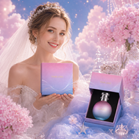 Parfum personnalisé rose et bleu dégradé, senteur florale longue durée, qualité originale, luxe premium, parfum original OEM ODM, cadeau de mariage